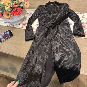 Juicy couture velvet trench coat